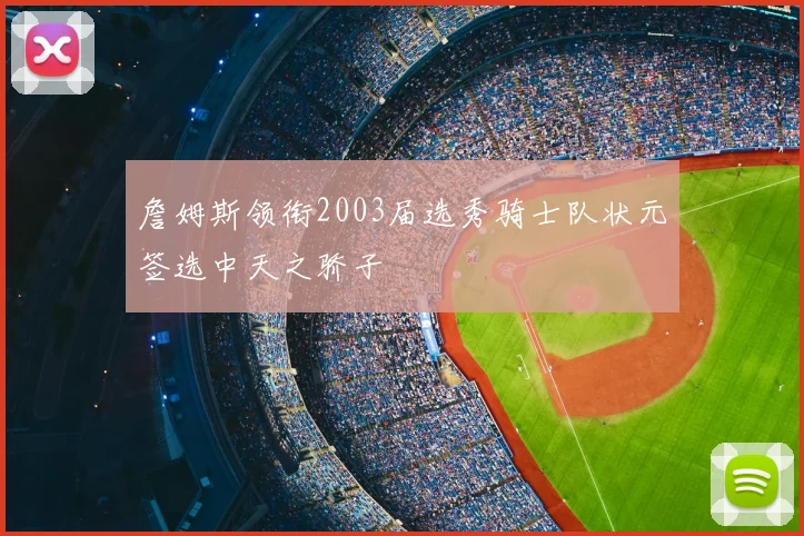 詹姆斯领衔2003届选秀骑士队状元签选中天之骄子