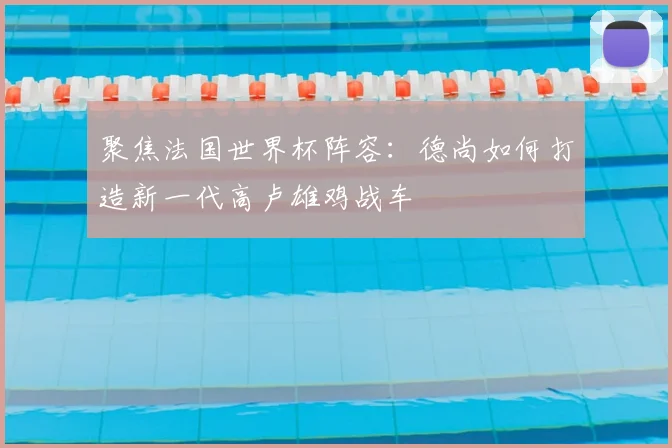 聚焦法国世界杯阵容：德尚如何打造新一代高卢雄鸡战车